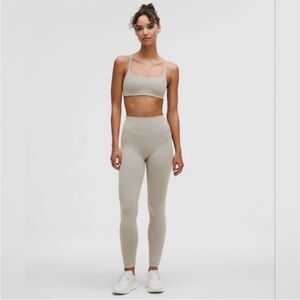 Lululemon Wunder Train High-Rise Tight 28", Riverstone/ Taupe, Size 6